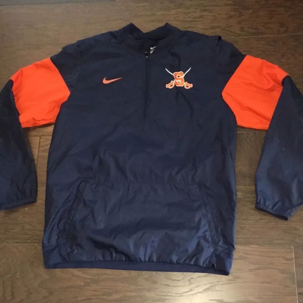 Syracuse orange orangemen University Fencing Team issue pullover warmup jacket🤺